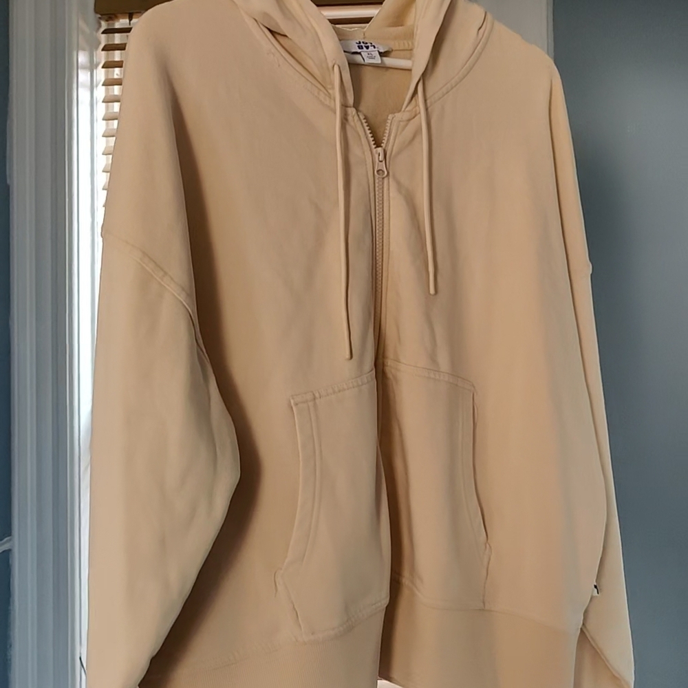 JoyLab Cream Zip-Up Hoodie